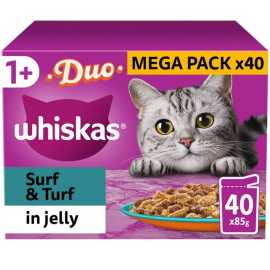 Whiskas 1+ Cat Pouches Duo...